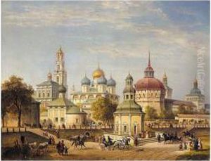 View Of The Monastery Of The Holy Trinity And St. Sergei, Sergiev Posad