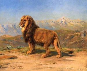 Lion in a Landscape