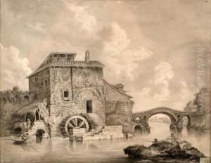 Landscape With Mill by Paul Weiss