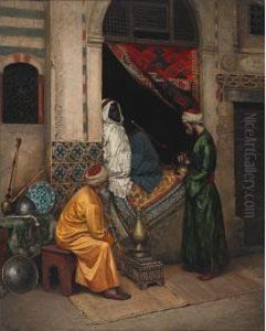 The Carpet Merchant by Rudolf Johann Weiss