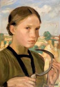 Farmer Girl by Wojciech Weiss