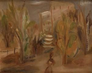 Wieczorem W Ogrodzie by Leon Weissberg
