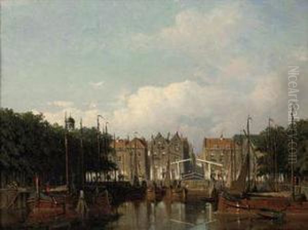 The Harbour Of Rotterdam In Summer - view 1