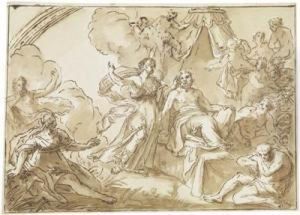 Mythological Scene by Hans Adam Weissenkirchner
