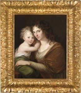 Portrait Of A Mother With Her Child by Friedrich Georg Weitsch