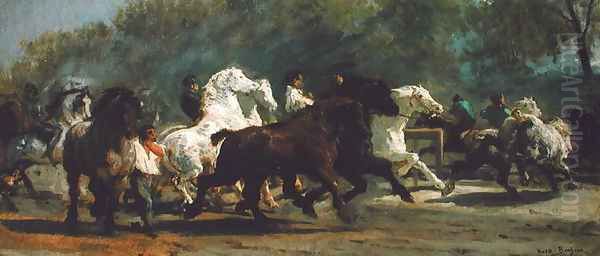 Study for the Horsemarket 1900 - view 1