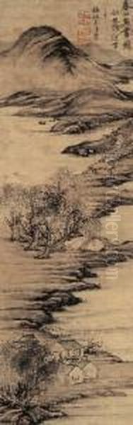 Spring Mountains In The Manner Of Zhao Ou'bo - view 1