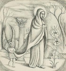 Madonna And Angel. by Denton Welch
