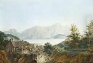 Blick Auf Den Mondsee Im Salzkammergut.