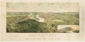 Chattanooga And Lookout Mountain. by Henry Wellge
