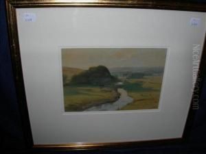 The Frome,near Dorchester, Dorset by Edward Francis Wells