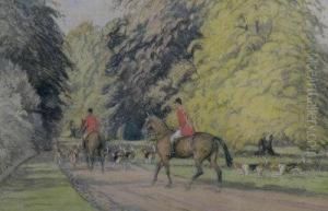 A Hunt In The New Forest by John Sanderson Wells