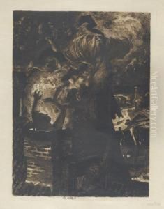 Walpurgisnacht (hexensabbat) by Albert Welti