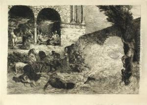 Die Sintflut by Albert Welti