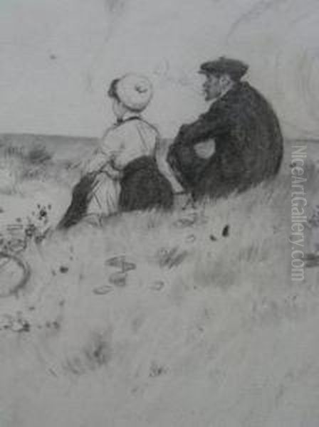 Le Couple Dans Les Dunes - view 1