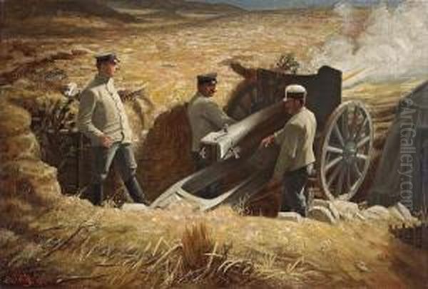 In The German Trenches - view 1
