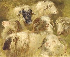 Tetes de moutons et beliers by Rosa Bonheur