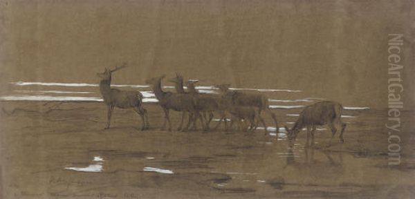 The Leading Stag - view 1