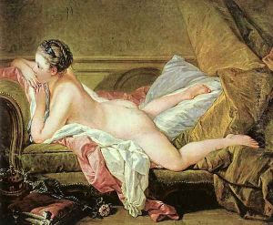 Nude on a Sofa (or Reclining Girl) by Francois Boucher
