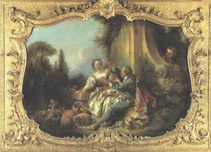 Amorous Shepherd by Francois Boucher