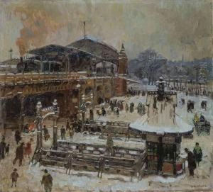 Winter Am Bahnhof Zoologischer Garten
