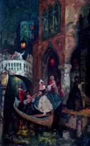 Karneval In Venedig by Carl Wendling
