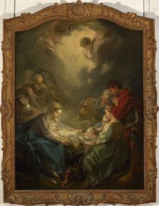 Adoration of the Shepherds 1750 by Francois Boucher