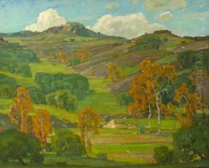 Autumn Sycamores by William Wendt