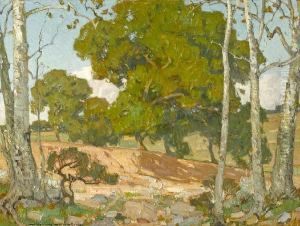 Oaks And Sycamores by William Wendt