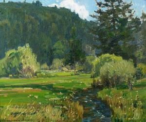 Meandering Stream by William Wendt