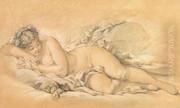 Young woman lying - view 1