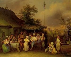 Ungarische Bauernhochzeit by Johann Baptist Wengler