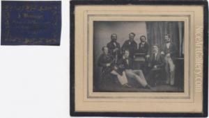Groupe De Sept Jeunes Hommes by Joseph Weninger