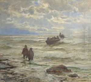 Auslaufendes Fischerboot by Albert Wenk