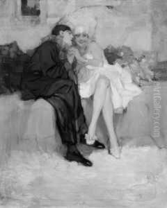 Faschings-szene by Brynolf Wennerberg