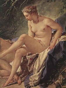 Diana Resting after her Bath (detail) 1742 by Francois Boucher