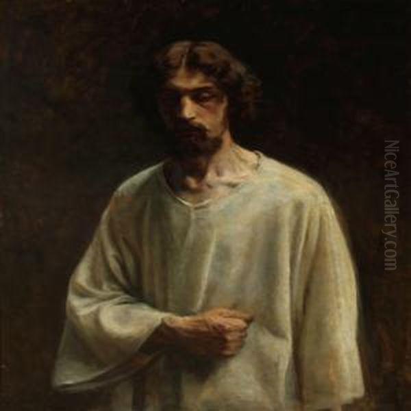 A Man In White Tunic - view 1