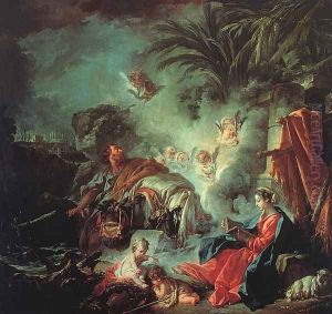 The Rest On The Flight Into Egypt by Francois Boucher