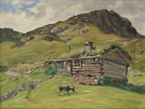 Seter Med Geit by Niels Gustav Wentzel