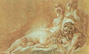 Naiads and Triton, 1763 by Francois Boucher