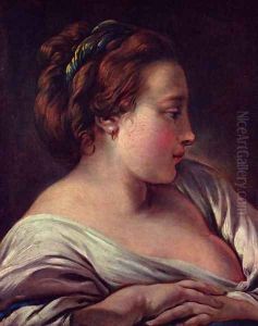 Woman's head by Francois Boucher