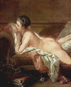 Blond Odalisque (L'Odalisque Blonde), detail by Francois Boucher