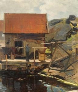 Man On Jetty, Svinaer 1883
