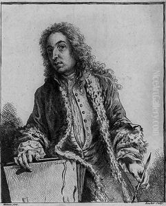 Portrait of Antoine Watteau by Francois Boucher