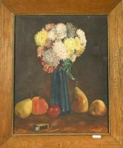 Gegenstucke: Stilleben Mit Blumen Und Fruchten. by Ludwig Werlen