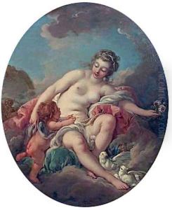 Venus Restraining Cupid by Francois Boucher