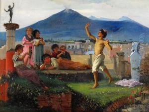 Dansande Barn Pa Pompeijis Ruiner