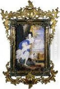 Portrait Of Therese Kunigunde Of Poland As Diana by Joseph Werner