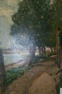 Uferpromenadenansicht. Unten Links Signiert Max Werner by Max Werner