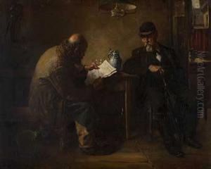 Der Brief (inder Wirtsstube) by Reinhold Werner
